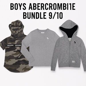 Abercrombie & Fitch Kids Gray and Camouflage Hoodie Set